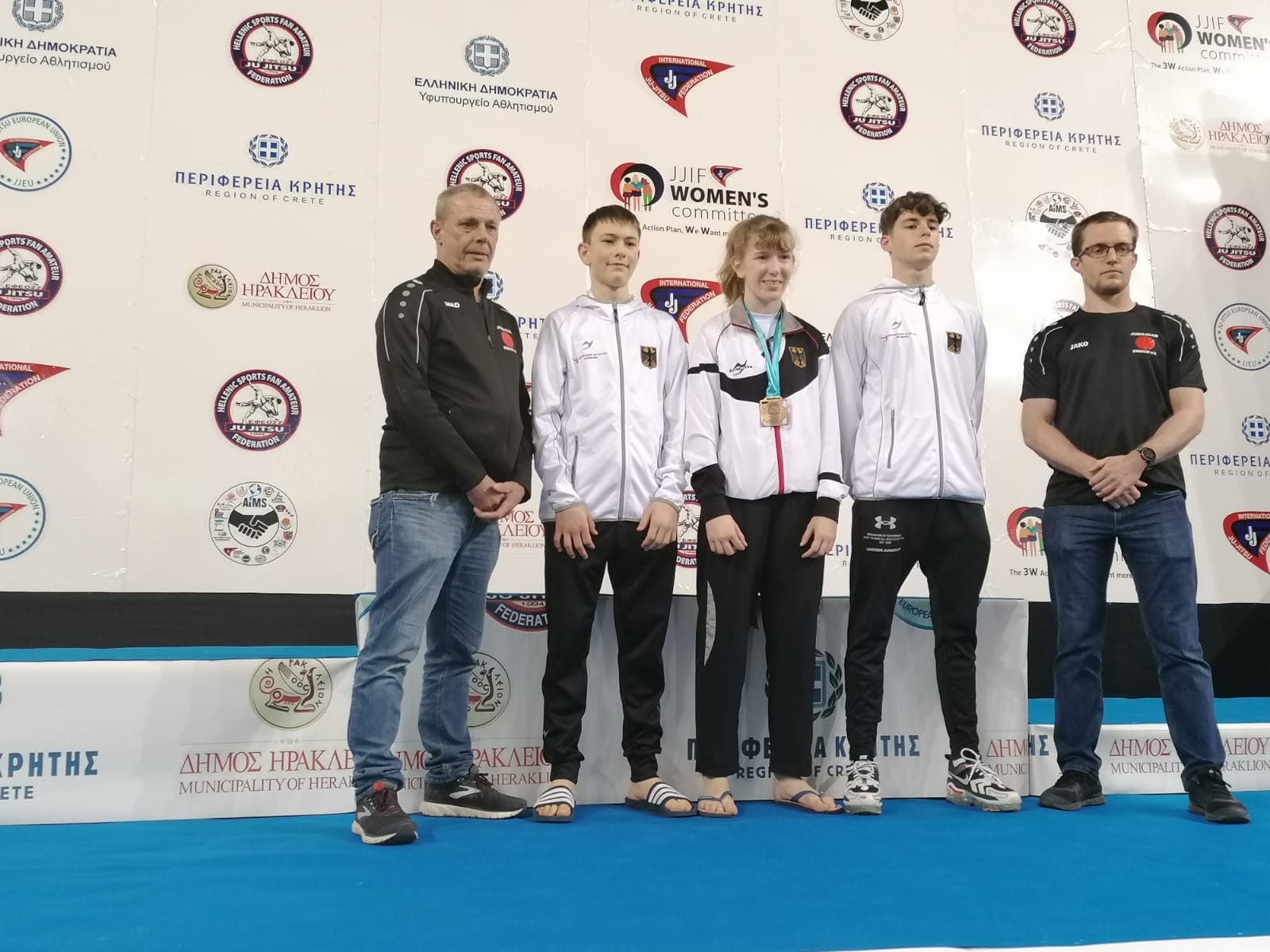 Team des JC Erbach bei der Jugend Europameisterschaft Ju-Jitsu 2022